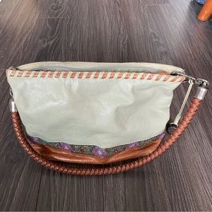 The Sak Mint Leather Embellished Should Bag